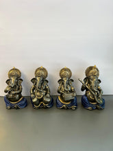 Load image into Gallery viewer, God Idol 
Lord Ganesha Idol 
4 Piece Set Of Lord Ganesha Idol in Blue Colour