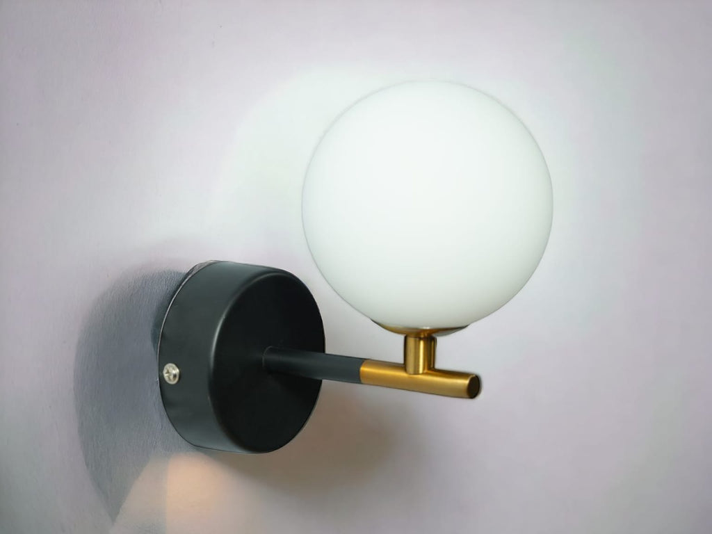 Contemporary Circle-Shaped Wall-Mount Light Fixture