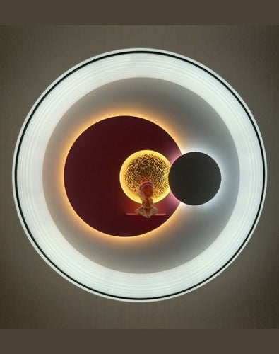 Eclipse of Light: Sun and Moon Wall Mount