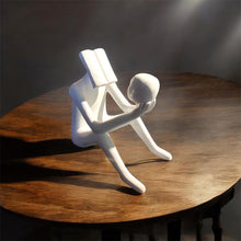 Load image into Gallery viewer, Abstract Man Reading Book Artefact Ideal for Living Room, Home, and Office