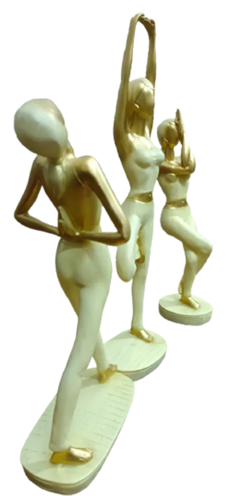 Yoga Statue Set for Home Decoration