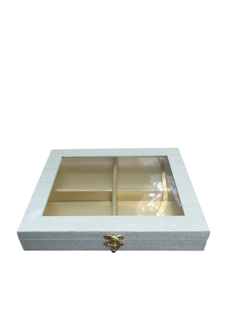 Four-Sided Decorative Display Box for Home Decor and Gifting