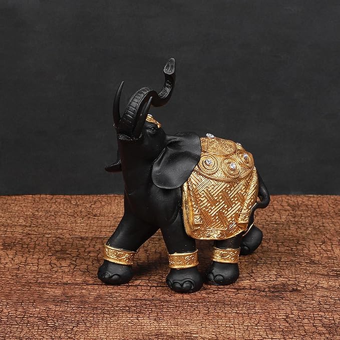 Classy Gold-Covered Elephant Artifact