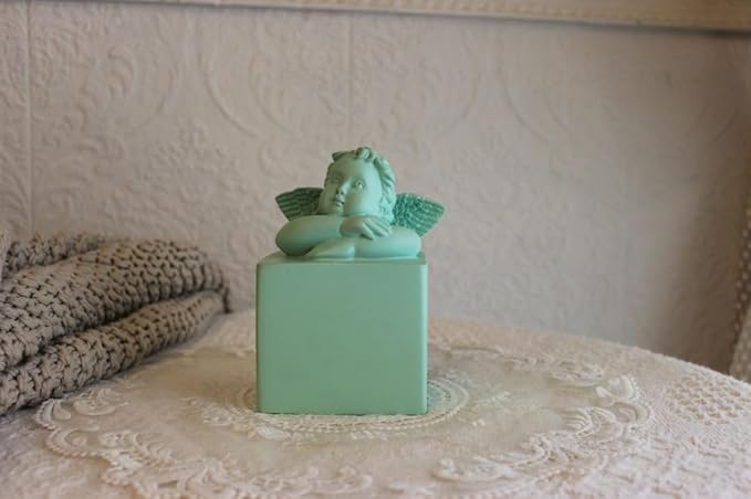 Castle & Co. Decor Cherubic Grace Sculpture in Green