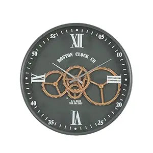 Delightful Decor Real Moving Gear Modern Design Wall Clock