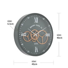 Load image into Gallery viewer, Delightful Decor Real Moving Gear Modern Design Wall Clock