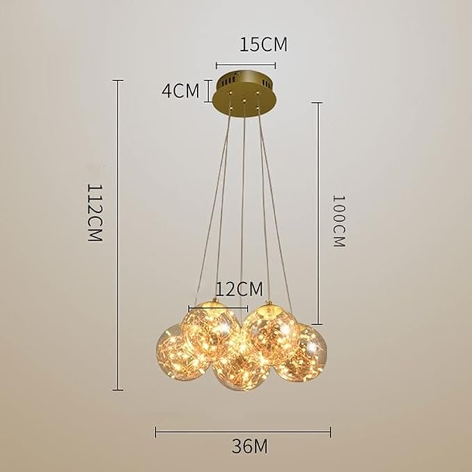 Bubble Variable Light Chandelier Modern Adjustable Pendant Lamp