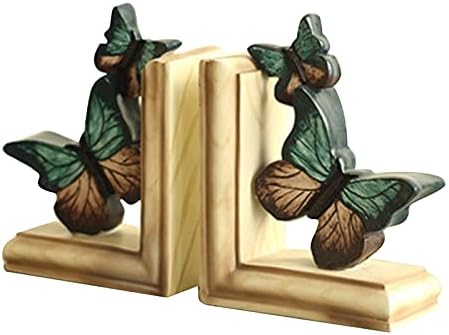 Butterfly Bookend Adjustable Resin Office Desk and Bookshelf Decor