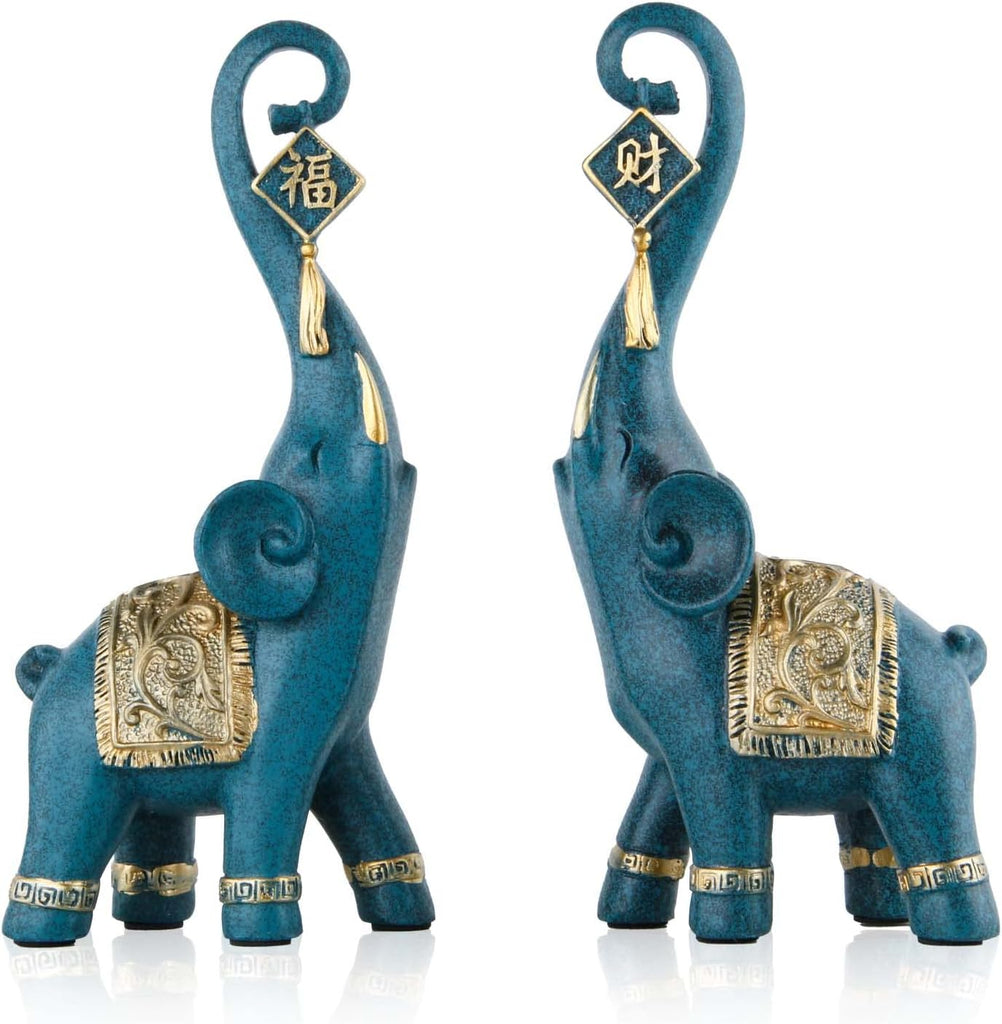 Elephant Statue for Home Decor Desk and Living Room, Dining Room, Bedroom, and Office