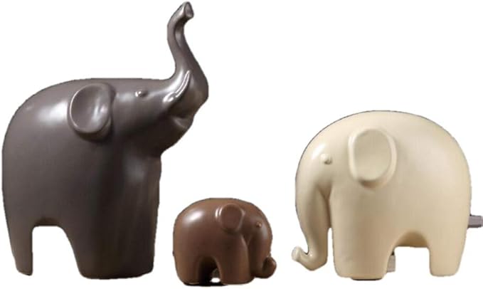 Animal Adorning Sculptures Elephant Statue Set