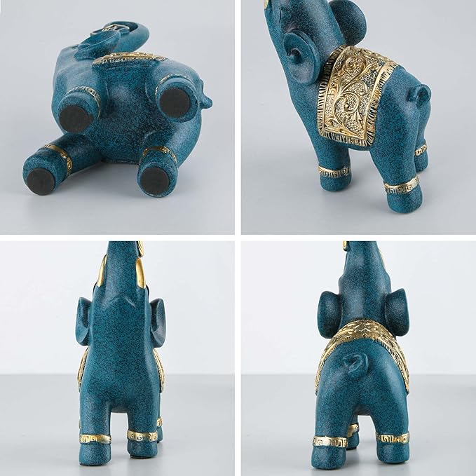 Elephant Statue for Home Decor Desk and Living Room, Dining Room, Bedroom, and Office