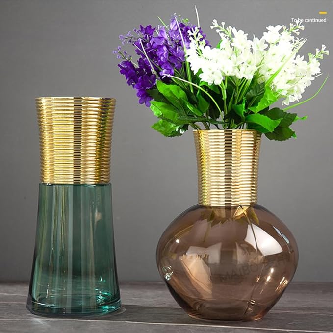 Crystal Flower Metal Decoration: Golden Round Flower Accent for Home decor