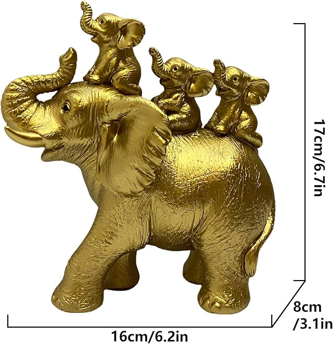 Elegant Majestic Elephant Artefact Decor for Home and Office