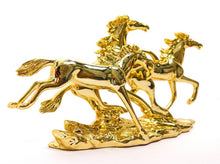 Load image into Gallery viewer, Gold Horse Artefact Elegant Decoration for Sophisticated Interiors (set)