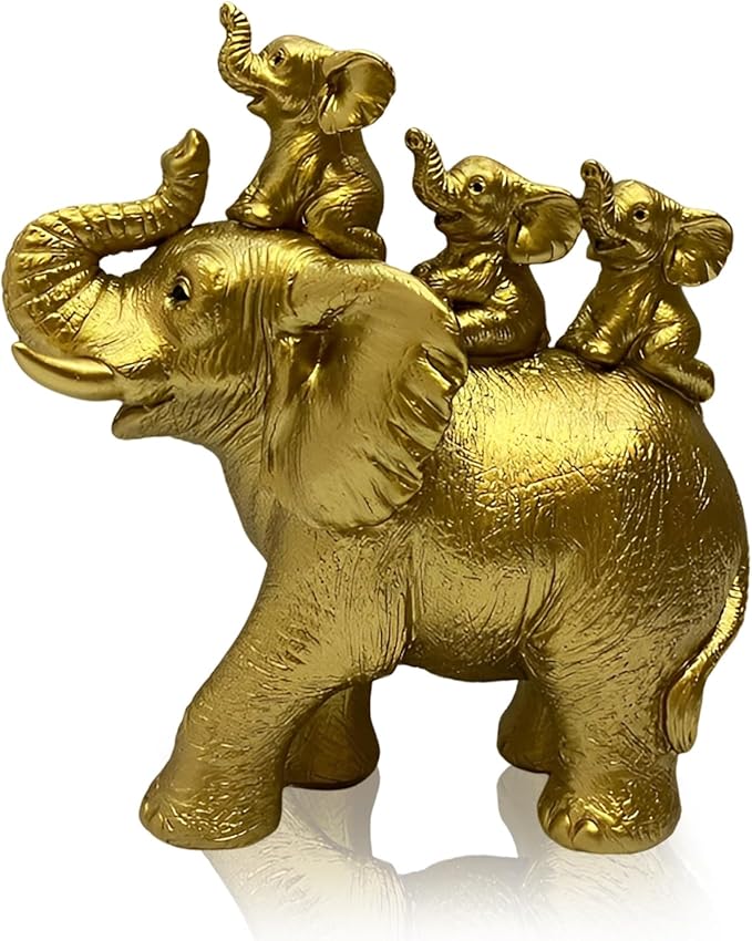 Elegant Majestic Elephant Artefact Decor for Home and Office