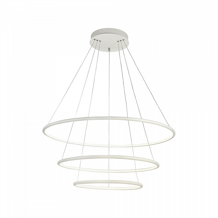 Modern LED Chandelier – 3-Ring Hanging Suspension Lamp