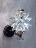 Elegant Crystal Flower Wall Mount Luxurious Decor Accent for Any Room