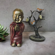 Load image into Gallery viewer, Namaste Monk Idol For Home and Office Decor (set)