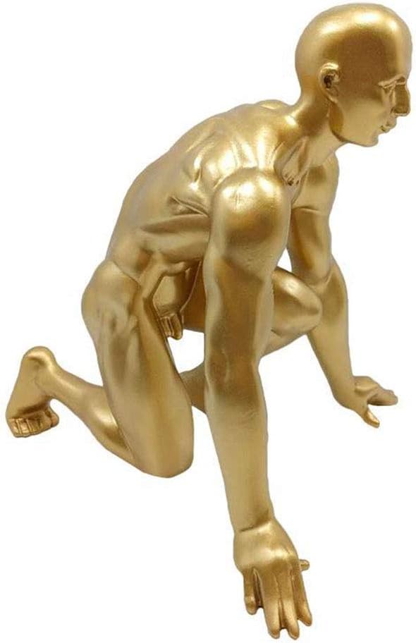 Modern Abstract Handmade Male Athlete Sculpture – Living Room Home Crafts Decoration