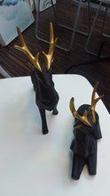 Load image into Gallery viewer, Majestic Black Deer Artefact For Home and Office Decor (set)