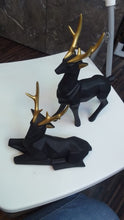 Load image into Gallery viewer, Majestic Black Deer Artefact For Home and Office Decor (set)