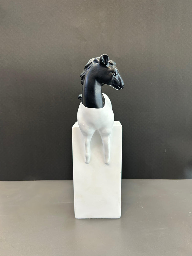 Majestic Standing Horse Artefact for Elegant Decor (P.P)