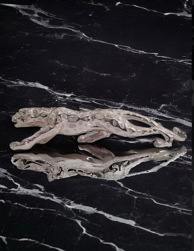 Rose Gold Colour Panther Artefact