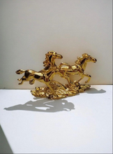 Load image into Gallery viewer, Gold Horse Artefact Elegant Decoration for Sophisticated Interiors (set)