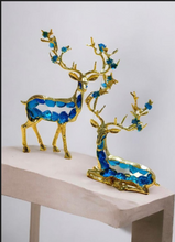 Load image into Gallery viewer, Blue and Gold Deer Artifact