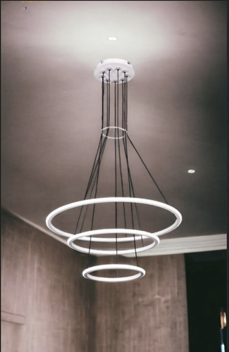 Modern LED – 3-Ring Hanging Light.