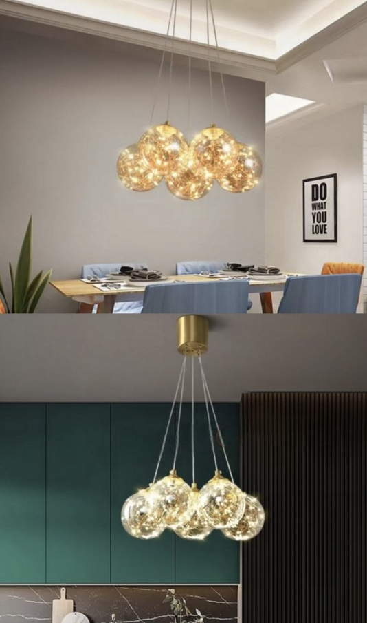 Bubble Variable Light Chandelier Modern Adjustable Pendant Lamp