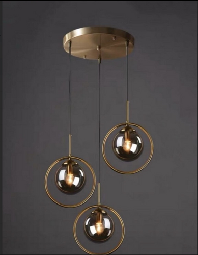 Elegant Design Hanging Light - 3-in-1 Glass Ball For Home Decor