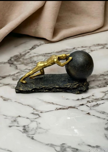 Home Decor Men's Rolling Boulder Artefact for Living Room, Shelf, and Desk Decorations