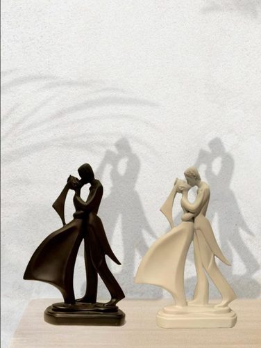 Elegant Embrace Romantic Couple Dancing Artefact For Home Decor (p.p)