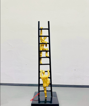 Load image into Gallery viewer, Abstract Sculpture: Stairs Thinker Figurine for Creative Shelf, Office, and Home Decor