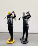 Golf Playing Sportsman Artefact for Home Decor (P.P)