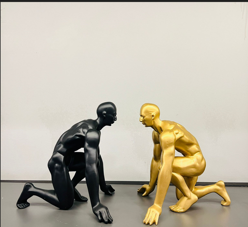 Modern Abstract Handmade Male Athlete Artefact Living Room Home Crafts Decoration (p.p)