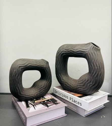 Square Flower Vase Artefact (set)