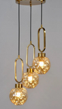 Glamorous Golden Colour Design Hanging Light Frame For Modern Interiors