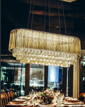 Load image into Gallery viewer, Unique Golden Chandelier Exquisite Design for Luxurious Interiors