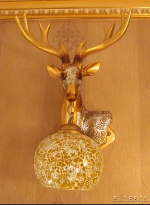 Stylish Deer Face Wall Mount Unique Rustic Decorative Piece