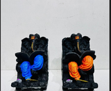 Lord Ganesha Idol in Throne Pose Majestic Spiritual Sculpture (P.P)