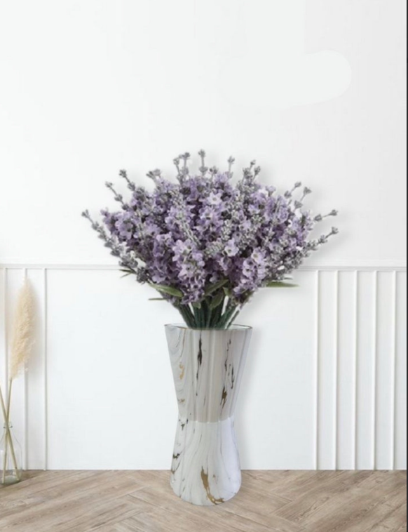 White Flower Vase with Stylish Design