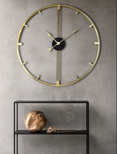 Load image into Gallery viewer, Golden Wall Clock with Unique Design Frame A Touch of Elegance