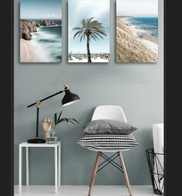 Load image into Gallery viewer, Set of 3 Beach-Themed Wall Frames Set Coastal Decor for Your Home