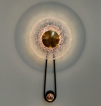 Modern Artistic Wall -Mounted Light with Glass Accent