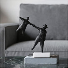 Load image into Gallery viewer, Tabletop Black Iron Artist Sculpture - Metal Desktop Soft Statue