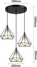 Load image into Gallery viewer, Vintage Pendant Light - Diamond Ceiling Lighting Fixture