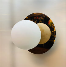 Load image into Gallery viewer, White Rose Gold Plated Marble Round Wall Mount - Classic Home Accent