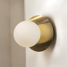Load image into Gallery viewer, Luxurious Gold Metal Wall-Mount Light Fixture for Modern Interiors